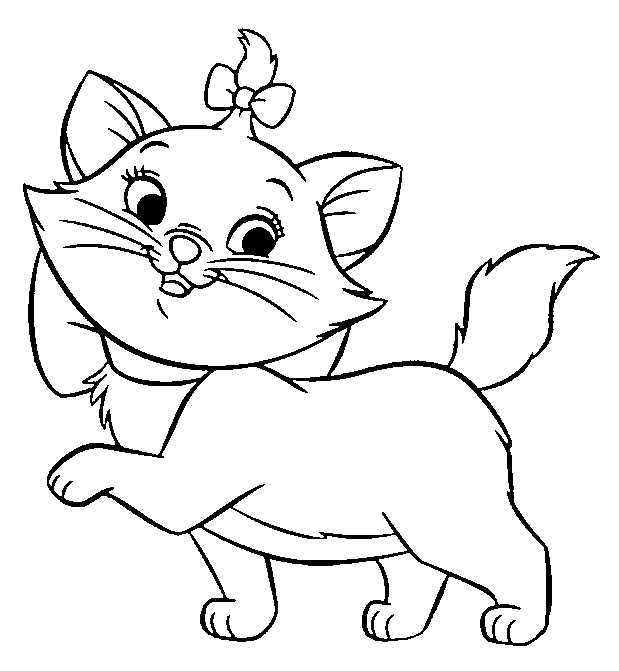 Kitten coloring pages