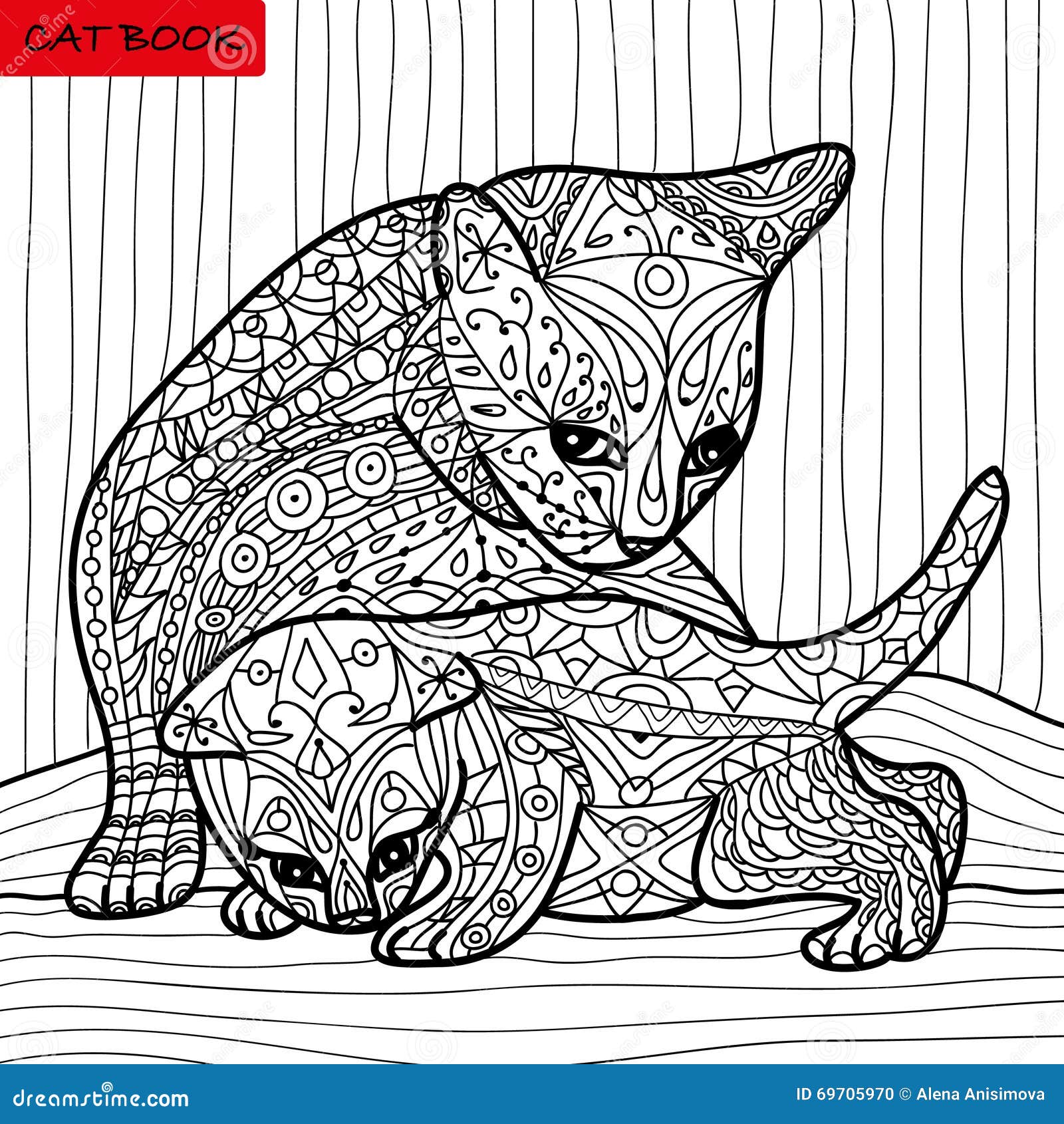 Kitten coloring pages stock illustrations â kitten coloring pages stock illustrations vectors clipart