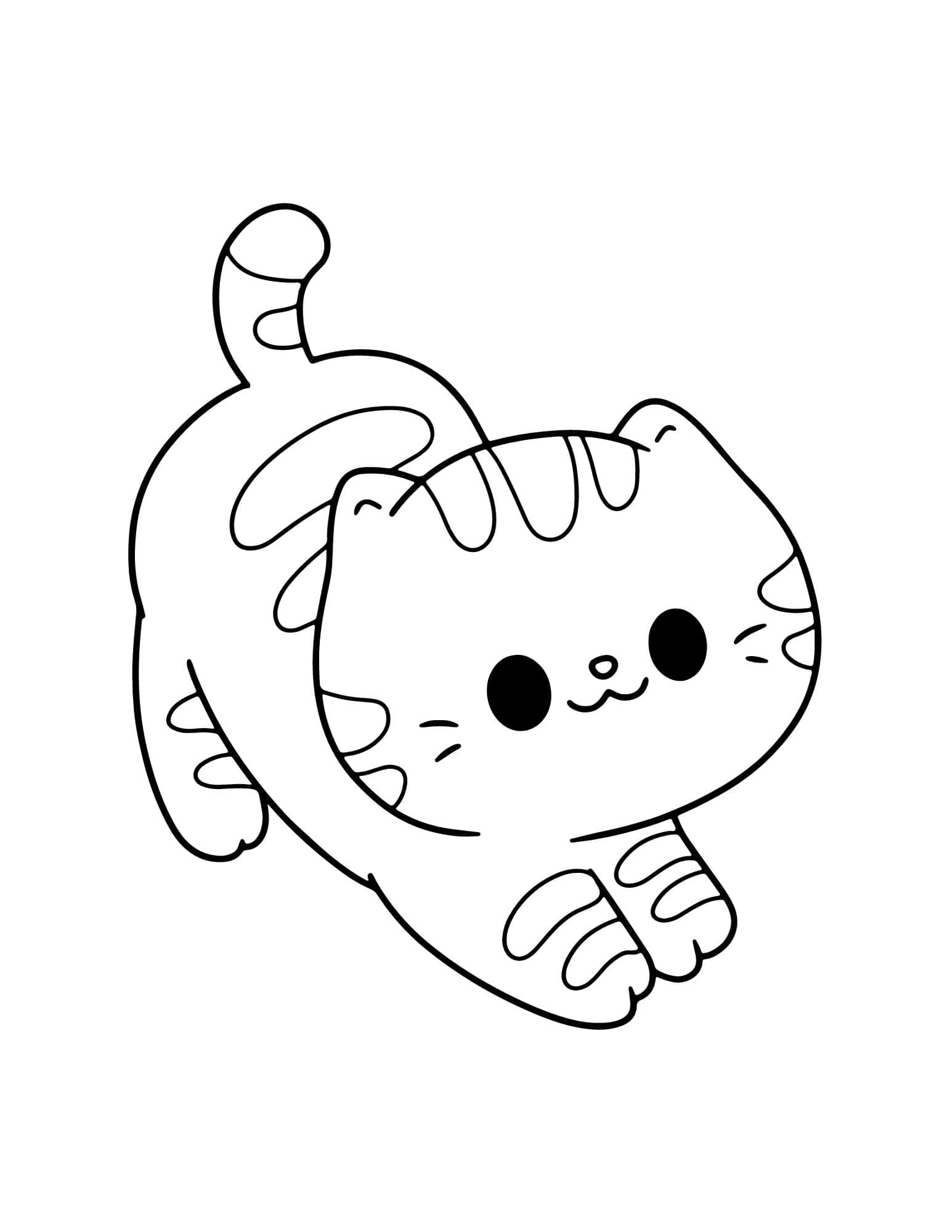 Cute cat coloring pages for kids and adults