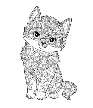 Kitty coloring page images â browse photos vectors and video