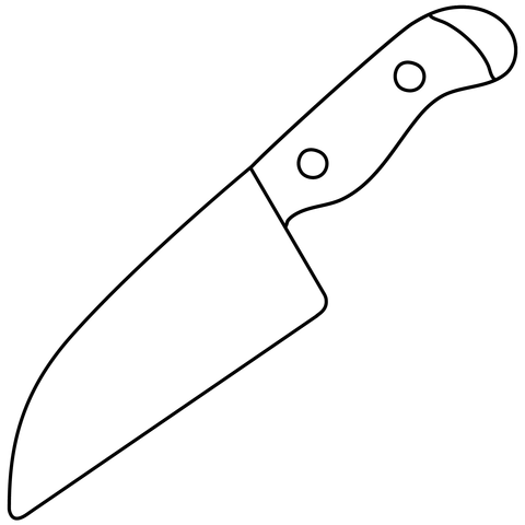 Kitchen knife emoji coloring page free printable coloring pages