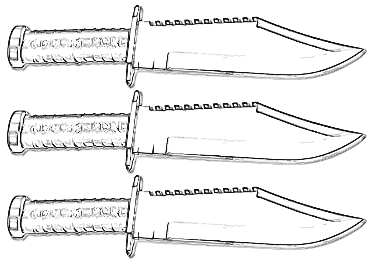 Knife coloring pages coloring pages to download and print