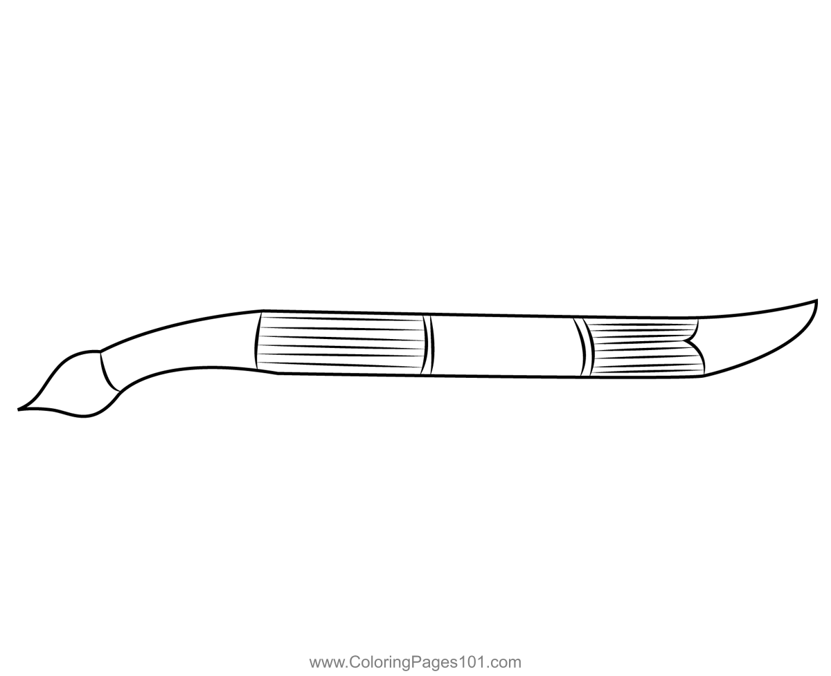 Old knife coloring page for kids