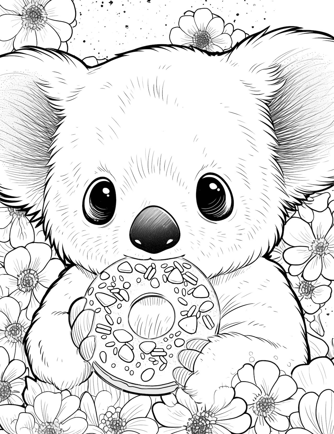 Adorable koala coloring pages for kids and adults