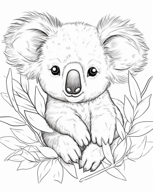 Printable pages koala pages