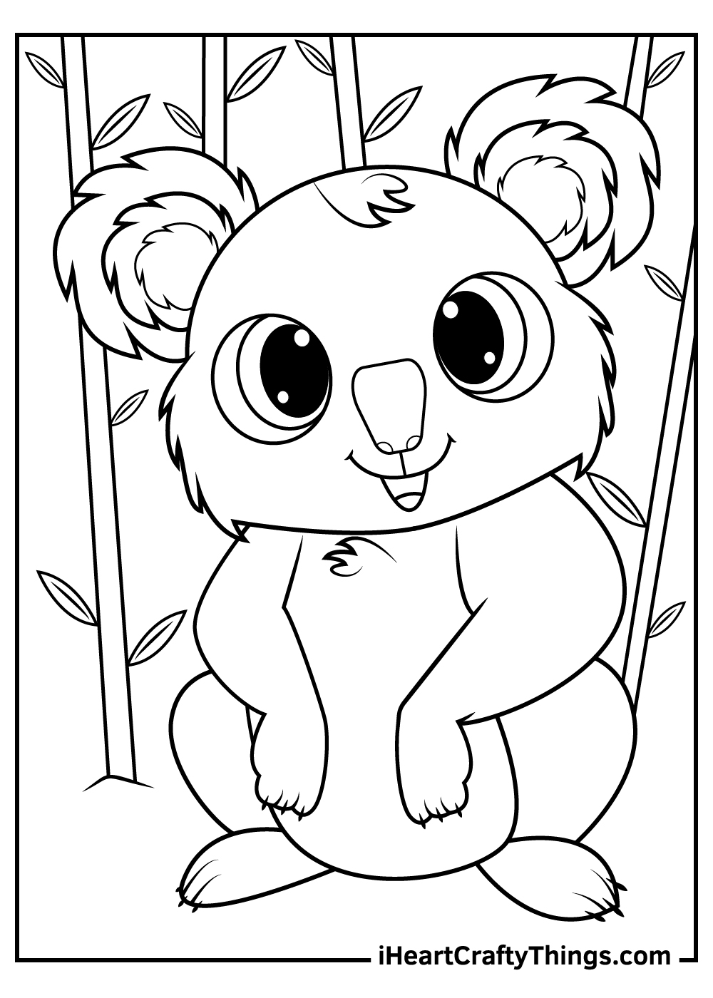 Koalas coloring pages updated