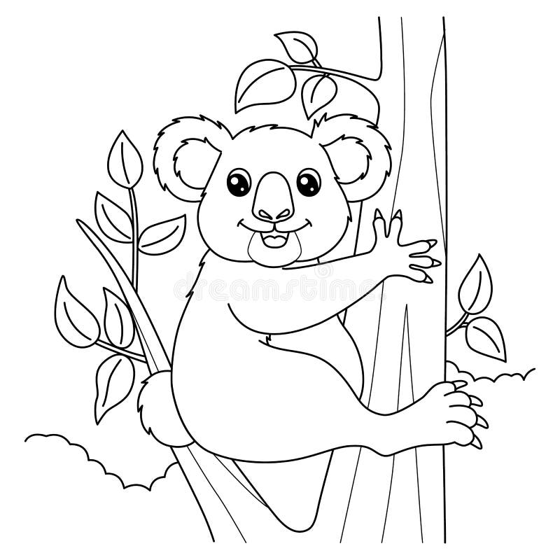 Koala colouring stock illustrations â koala colouring stock illustrations vectors clipart