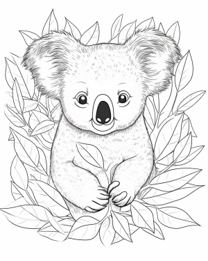 Printable pages koala pages