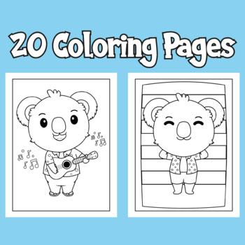 Koala coloring pages cute koala bear australian printable coloring pages