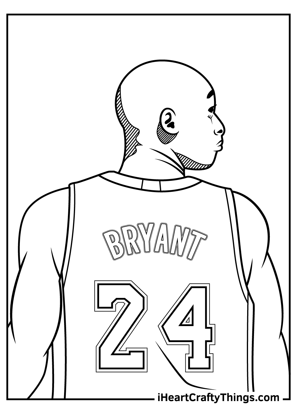 Kobe bryant coloring pages free printables