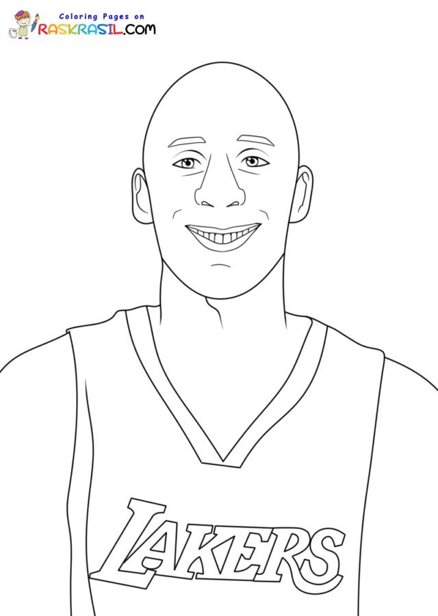 Kobe bryant coloring pages printable for free download