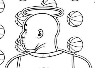 Kobe bryant coloring pages to print and print online