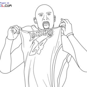 Kobe bryant coloring pages printable for free download