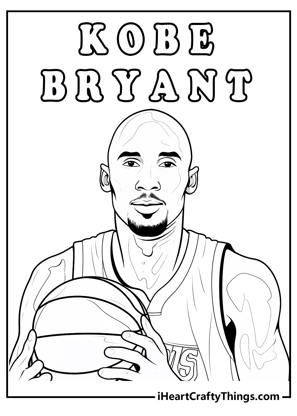 Kobe bryant coloring pages free printables