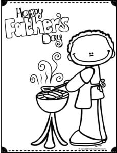 Free fathers day coloring pages