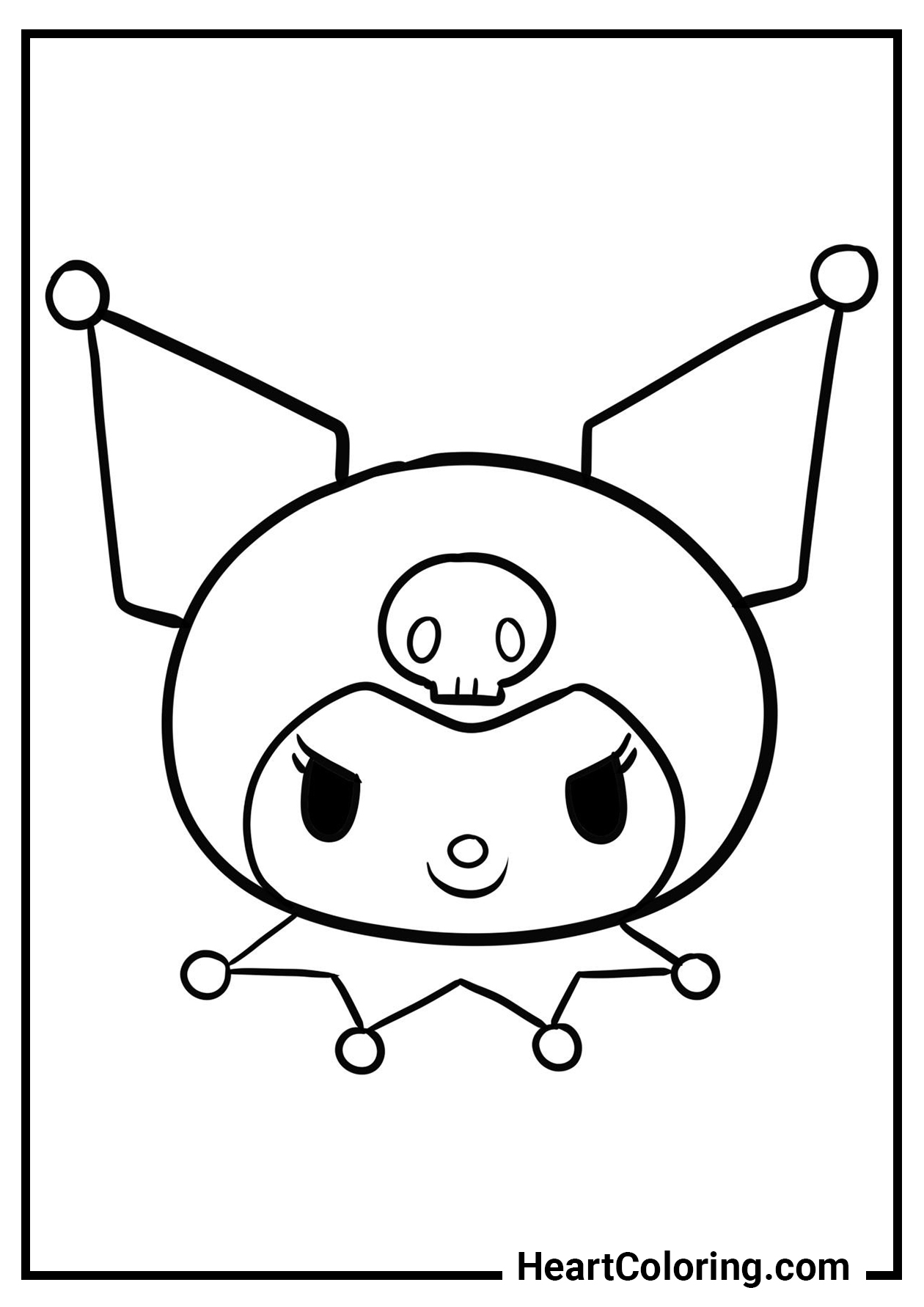 Kuromi free printable coloring pages onegai my melody