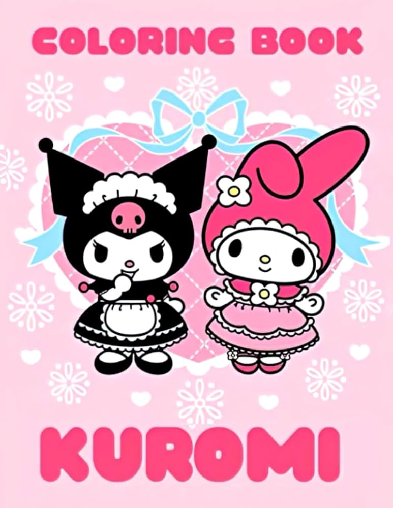 Kuromi coloring book cute and easy colorbook a great gift book for kids cavaco noã books