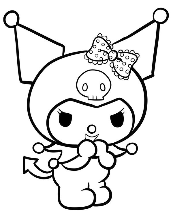 Pin on kuromi coloring pages