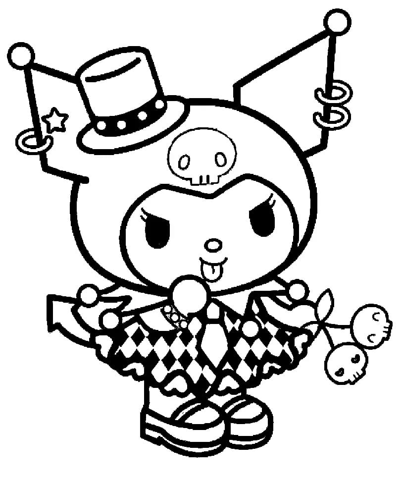 Kuromi coloring pages