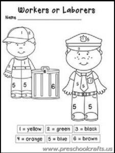 Labor day worksheets for kids labor day crafts worksheets for kids labour day