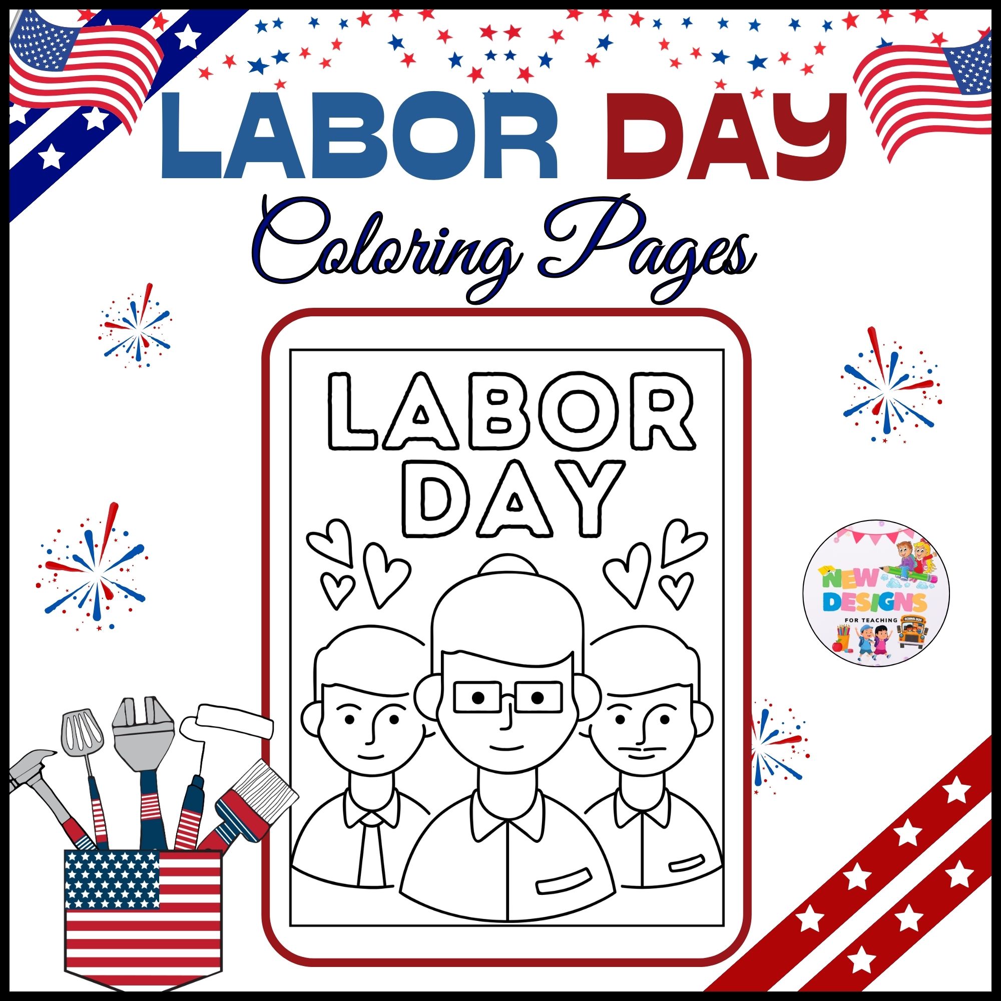 Labor day coloring pages printable worksheets for kids made by teachers