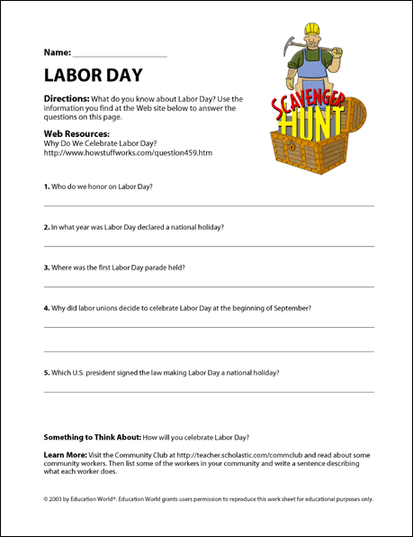 Labor day education world