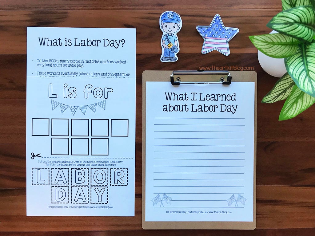 Labor day coloring pages â the art kit