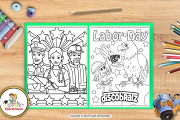 Labor day activities coloring pages