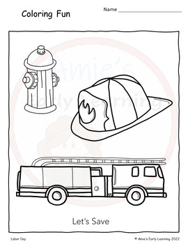 Labor day coloring pages for preschool prek kindergarten printable