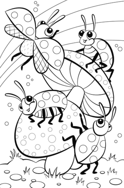 Cute ladybug coloring pages you can print for free