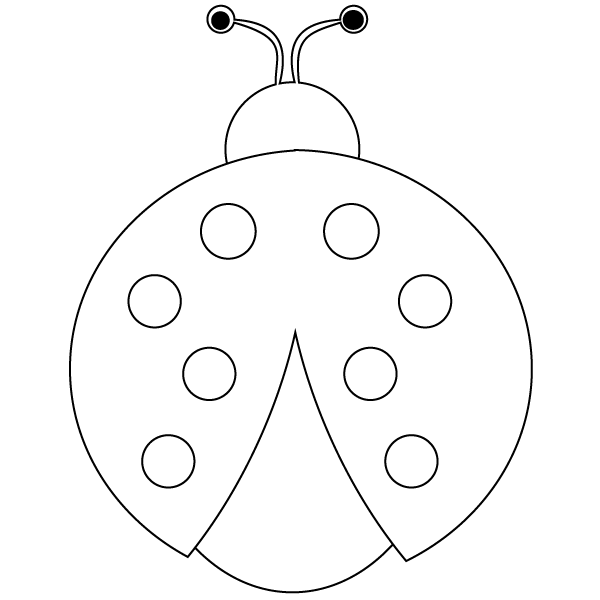 Ladybug coloring page â