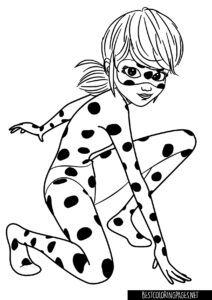 Miraculous ladybug coloring pages