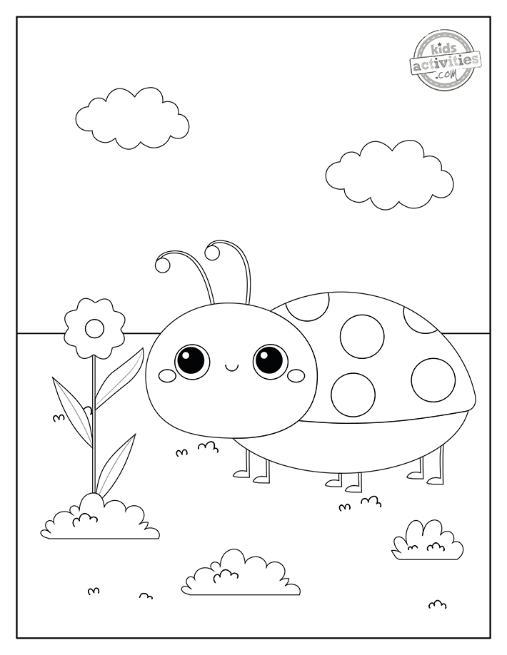 Free printable ladybug coloring pages kids activities blog