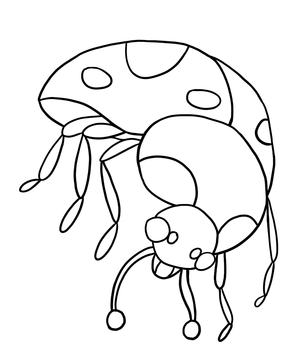 Free printable ladybug coloring pages for kids