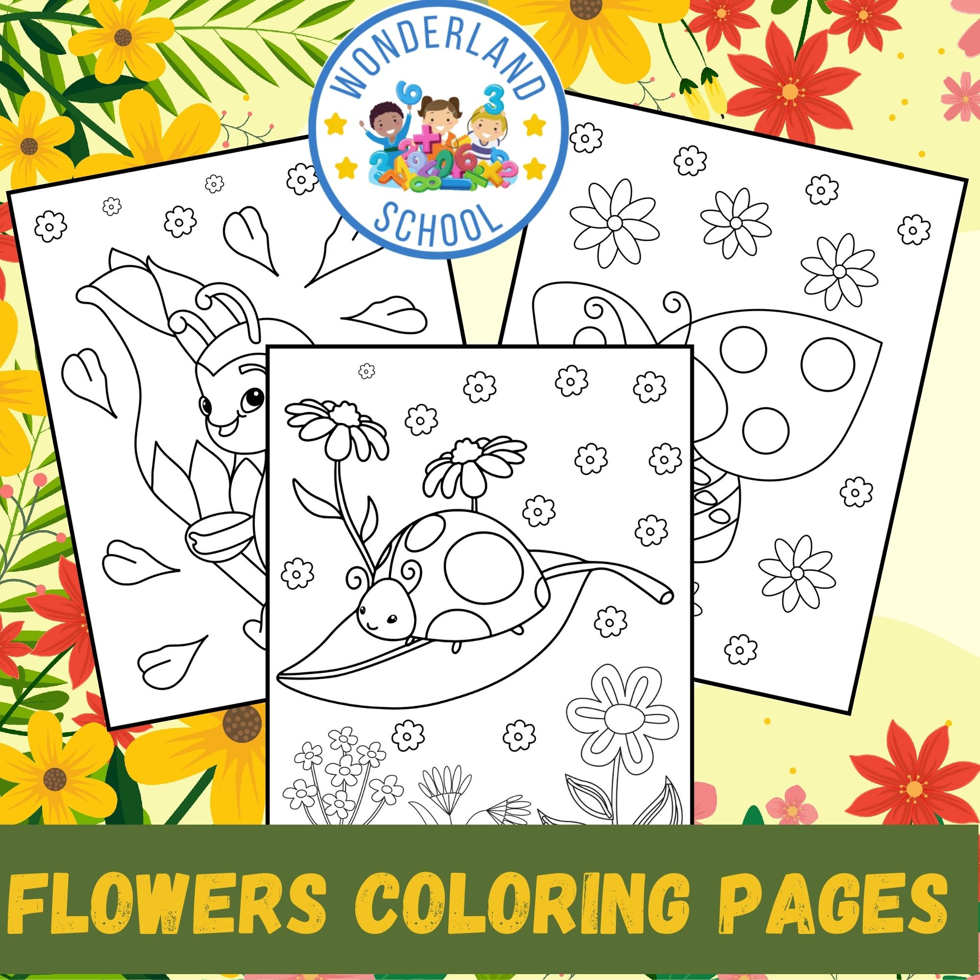 Kawaii ladybugs coloring pages set spring animal coloring sheets printable bugs coloring pages made by teachers