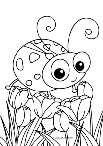 Free printable ladybug coloring pages for kids