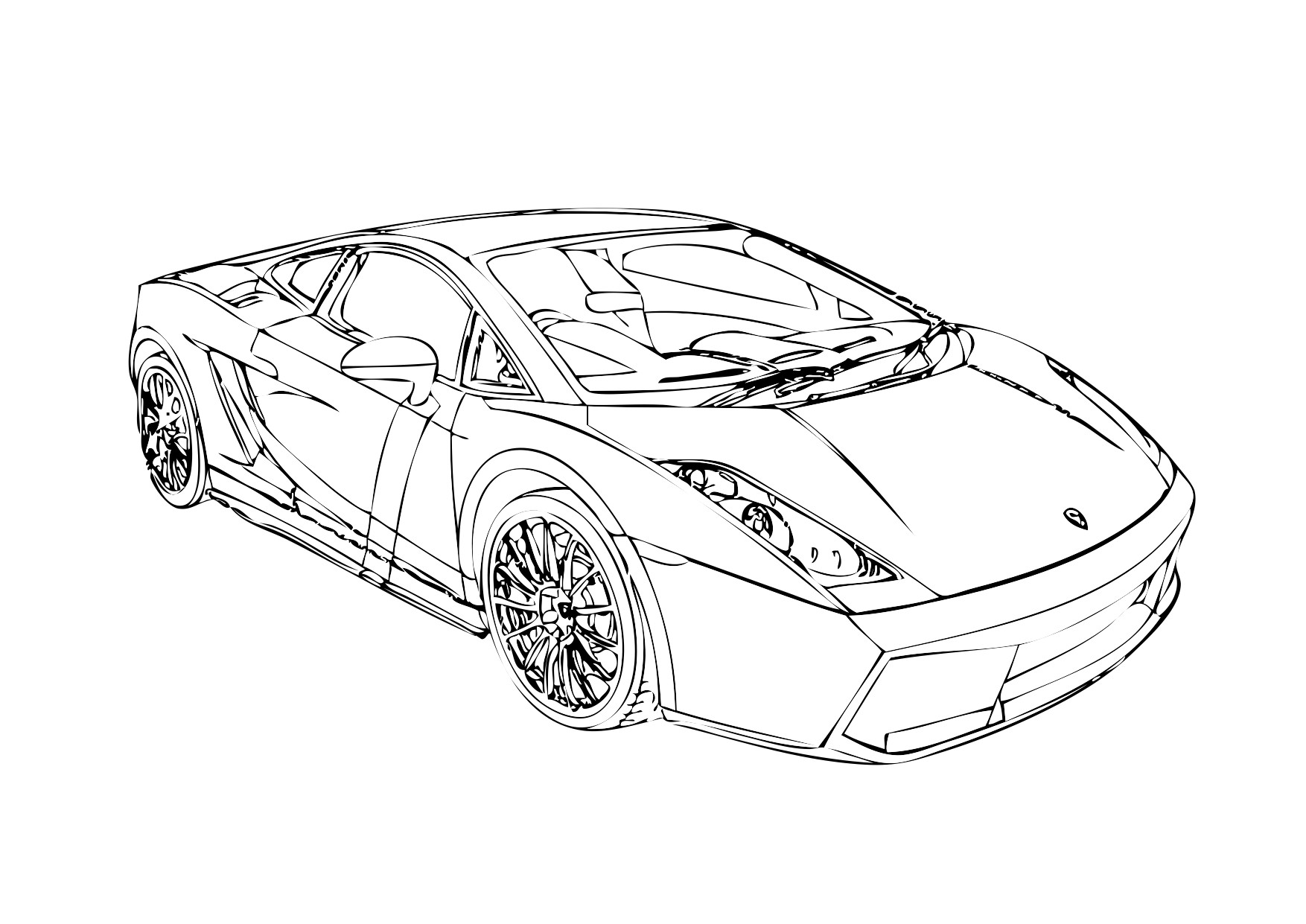 Lamborghini coloring pages to download and print for free