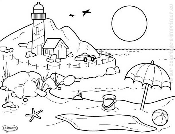 Landscape nature â free printable coloring pages