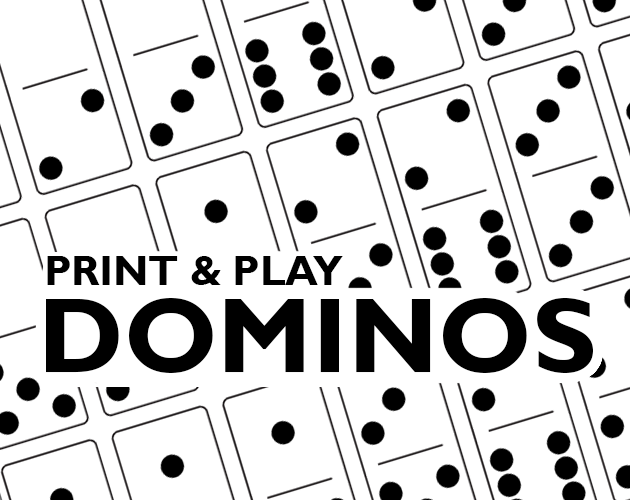 Print play dominos by matthew gravelyn