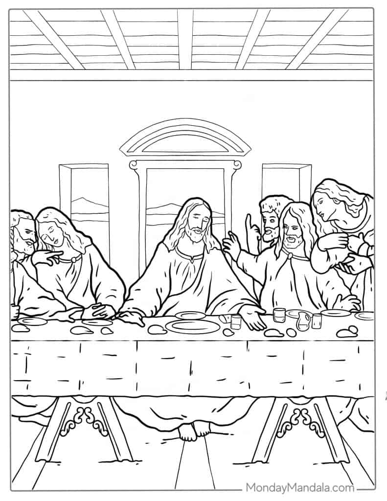 Jesus coloring pages free pdf printables