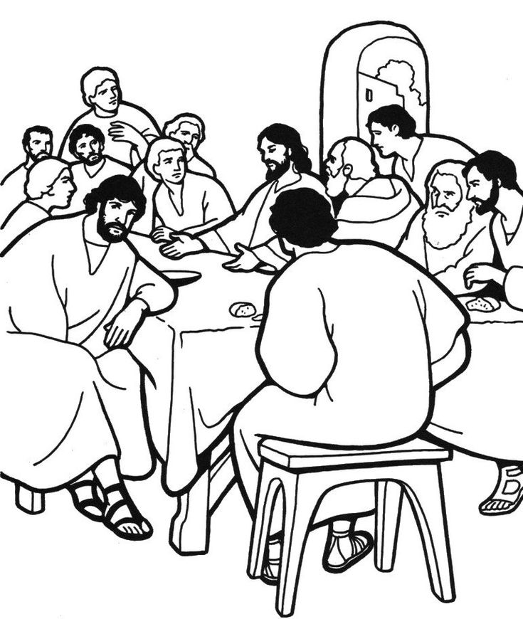 Pin by holly ryan on kids in church bible coloring pages last supper coloring pages