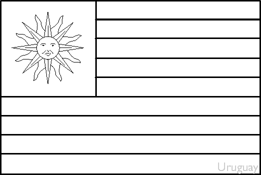 Colouring book of flags central and south america