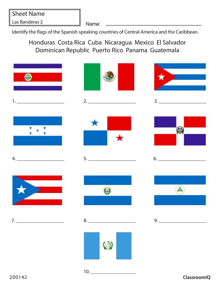 Identify flags of spanish speaking countries spanishworksheet newteachers printable how to speak spanish spanish speaking countries spanish lessons for kids