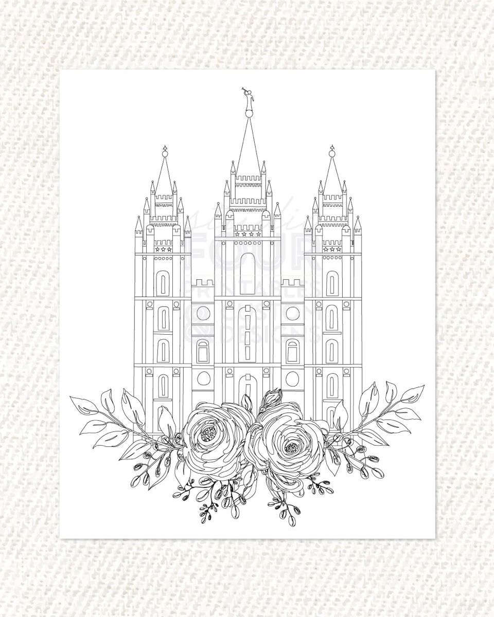 Temple page lds temple art lds coloring pages coloring pages