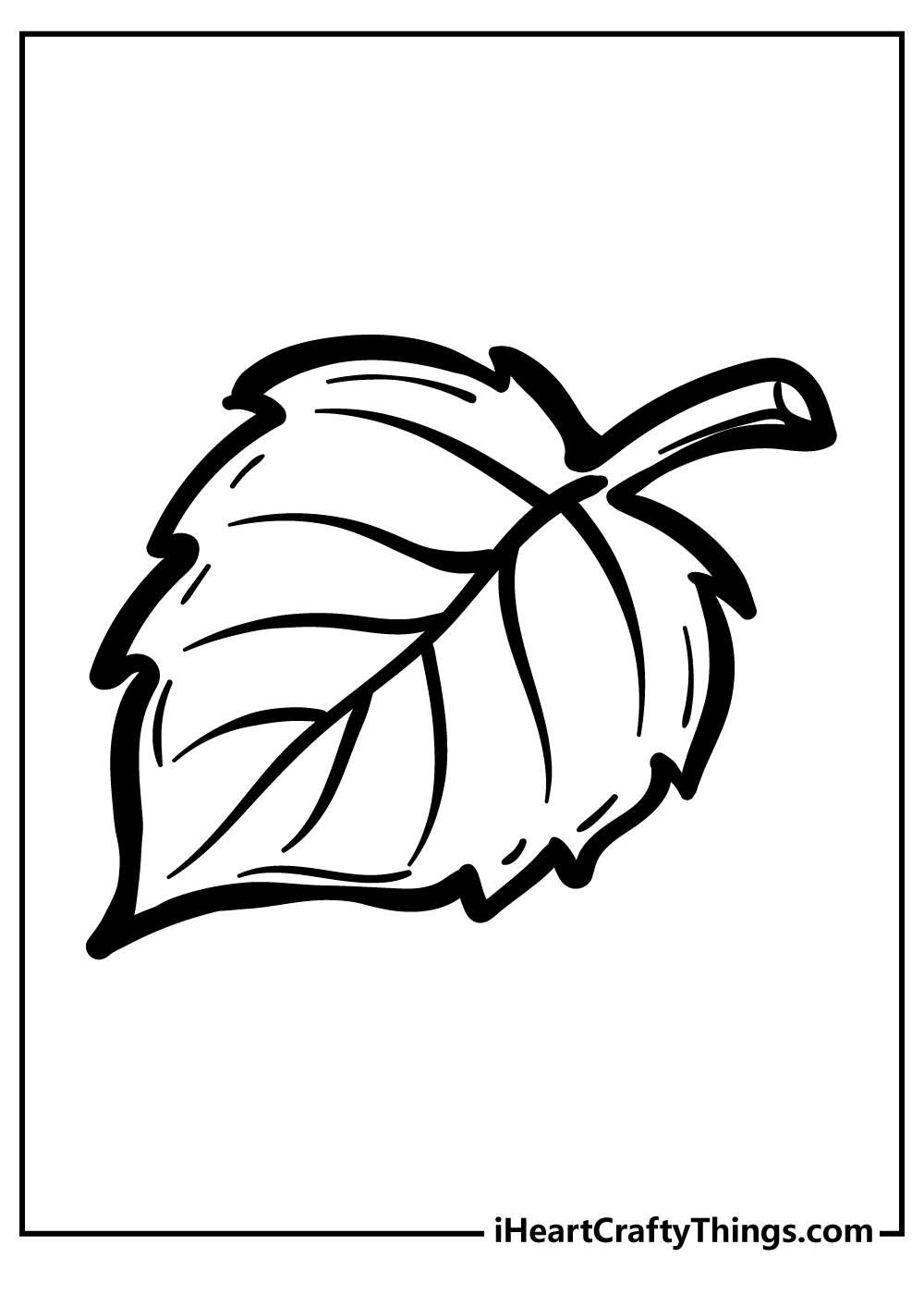 Leaf coloring pages free printables