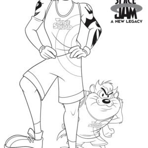 Space jam coloring pages printable for free download