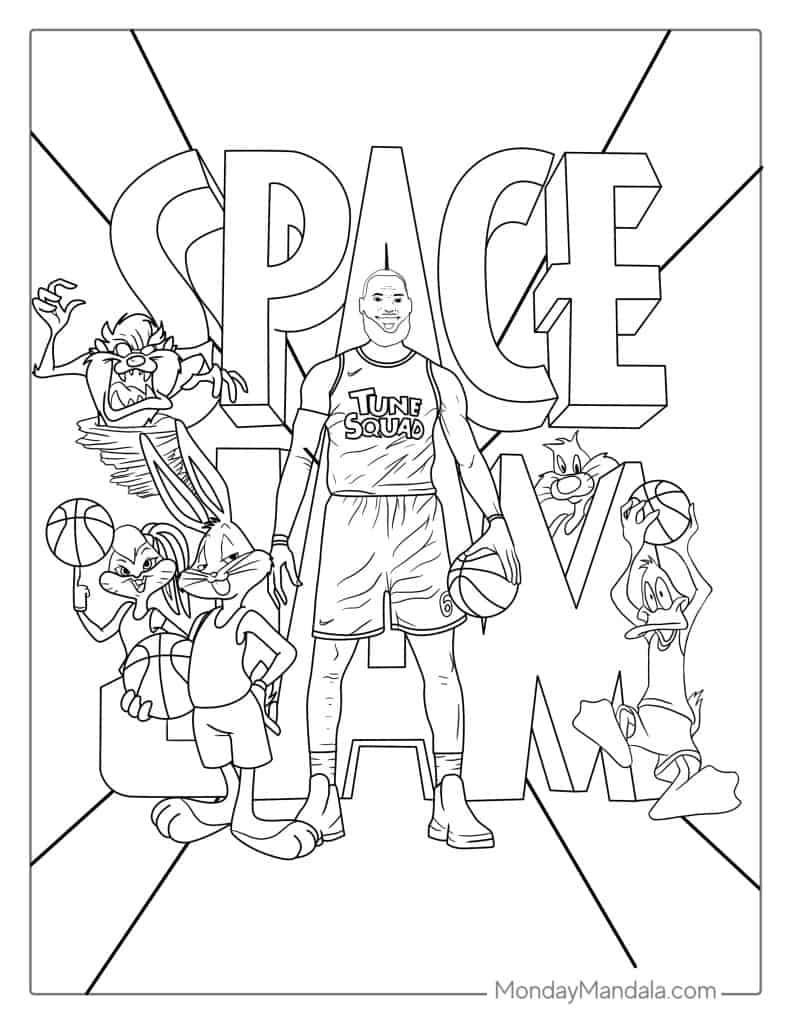 Lebron james coloring pages free pdf printables