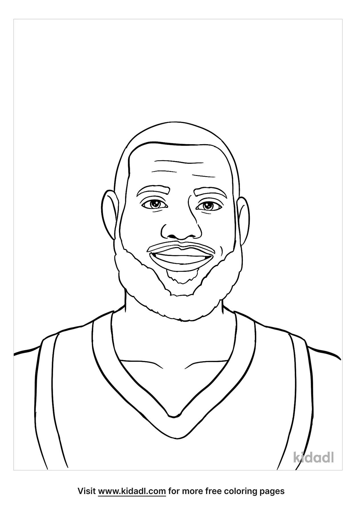 Free lebron james coloring page coloring page printables