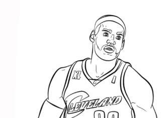 Lebron james coloring pages to print and print online