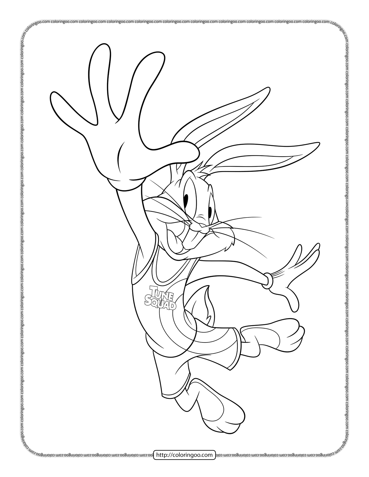 Printable space jam coloring pages updated